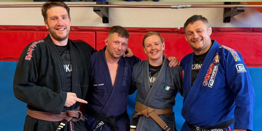 Marie Earns Her 1st Brown Belt Stripe at Fulinkazan Martial Arts Club Bradford
