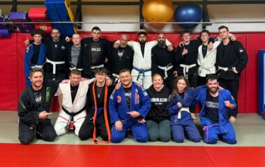 A Special Promotion at Team Fulinkazan / SBG Bradford: Ksawery Wisniewski Earns His BJJ Blue Belt